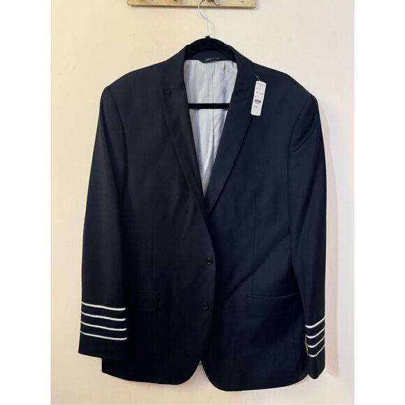 Brooks Brothers Other - Brooks Brothers x NetJets Jacket Uniform Blazer Wool Blend Navy Blue Men 44L NWT